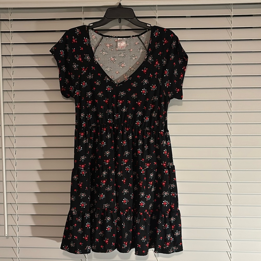 Black and red floral NoBo dress